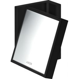 Axor Universal Rectangular lusterko kosmetyczne 12x11 cm kwadratowe czarny 42649670