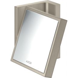 Axor Universal Rectangular lusterko kosmetyczne 12x11 cm prostokątne nikiel szczotkowany 42649820