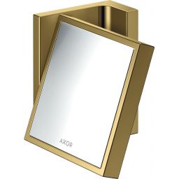 Axor Universal Rectangular lusterko kosmetyczne 12x11 cm prostokątne złoty 42649990