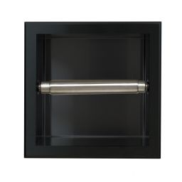 Balneo Wall-Box Paper 1 Black uchwyt na papier toaletowy wnękowy czarny PB-BL1