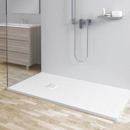 Balneo Stone Tray brodzik 100x80 cm prostokątny kompozyt biały STFWH8010025