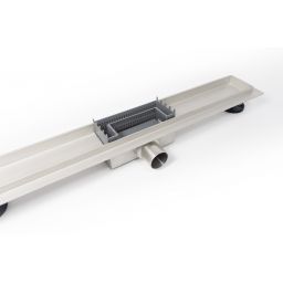 Balneo Duplex Next odpływ liniowy 90 cm stalowy Virgin/pod płytkę DUPLEX90N