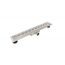 Balneo Decor Next odpływ liniowy 90 cm stalowy Wave WAVE90N