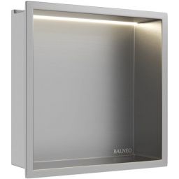 Balneo Wall Box LED Inox półka wnękowa 30 cm inox B0101010109-1