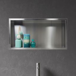 Balneo Wall-Box One Inox półka wnękowa 60x30x10 cm stal OB-IN4