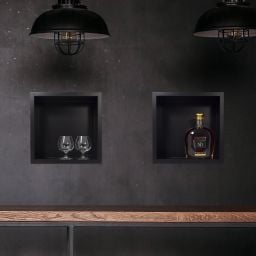 Balneo Wall-Box One Black półka wnękowa 30x30x7 cm czarna OB-BL1