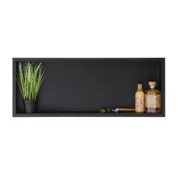 Balneo WallBox One Black półka wnękowa 90x30x7 cm czarna OB-BL5