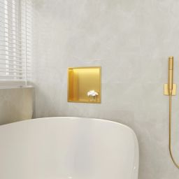 Balneo Wall Box półka wnękowa 30 cm złota B0101030109-1