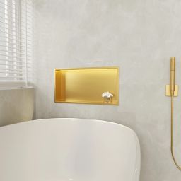 Balneo Wall Box półka wnękowa 60 cm złota B0101030109-2