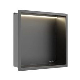 Balneo Wall Box półka wnękowa 30 cm gun metal B0101080109-1