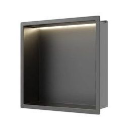 Balneo Wall Box półka wnękowa 30 cm gun metal B0101080109-1