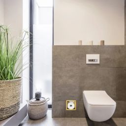 Balneo Wall Box Paper 3 półka wnękowa na papier toaletowy 72 cm złota B0301030303-1