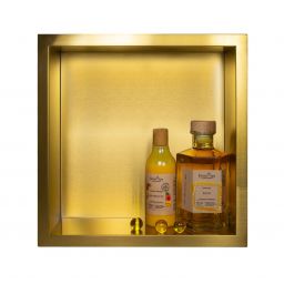 Balneo Wall-Box One Gold półka wnękowa 30 cm złota OB-BR2