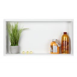 Balneo Wall-Box No Rim White półka wnękowa 30x60x7 cm biała OB-WH3-NR