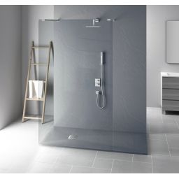 Balneo Stone Tray brodzik 100x80 cm prostokątny kompozyt ciemnoszary STFDG8010025