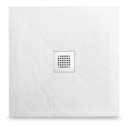 Balneo Stone Tray brodzik 90x90 cm kwadratowy kompozyt biały STFWH909025