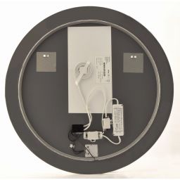 BD Art Bona lustro 70 cm okrągłe z oświetleniem biały 301210000048