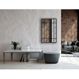 BD Art Szprosy lustro 70x100 cm prostokątne czarny 301210000328