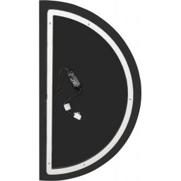 BD Art Luna lustro 65x120 cm półokrągłe z oświetleniem 301210000374