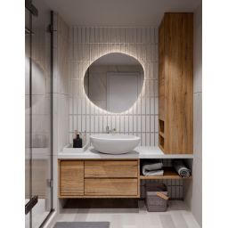 BD Art Luna lustro 70x70 cm z oświetleniem 301210000376