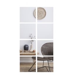 BD Art zestaw luster do przyklejania 30x30 cm 8-pak 301120000043