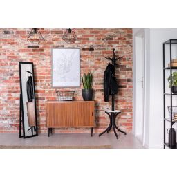 BD Art lustro stojące do garderoby 155x36 cm prostokątne czarne 301120000005