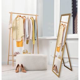 BD Art lustro stojące do garderoby 155x36 cm prostokątne dąb 301120000032