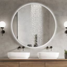 BD Art Luna lustro 60 cm okrągłe z oświetleniem białe 301210000052