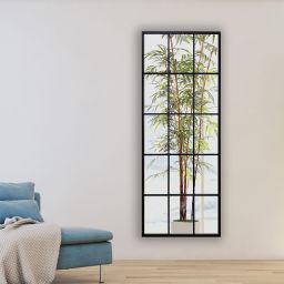 BD Art Szprosy lustro 60x160 cm prostokątne czarny 301210000327