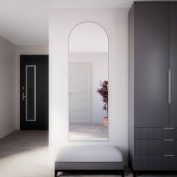 Baltica Design Tiny Border Pastille Cut lustro 60x90 cm srebrne