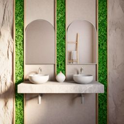 Baltica Design Tiny Border Pastille Cut lustro 50x110 cm srebrny