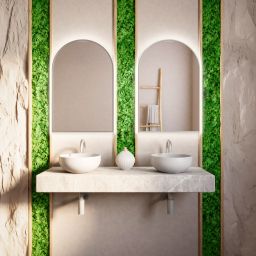 Baltica Design Tiny Border Pastille Cut LED lustro 50x120 cm srebrne barwa neutralna