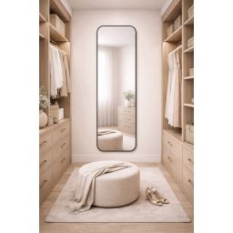 Baltica Design Stone Aura L lustro 155x50 cm rama czarna