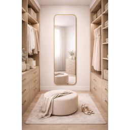 Baltica Design Stone Aura L lustro 155x50 cm rama złota