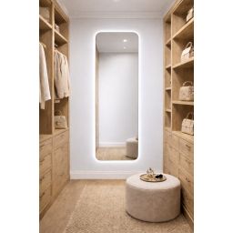 Baltica Design Stone Aura L No Edges Bright lustro 150x55 cm z oświetleniem LED bez ramy barwa neutralna