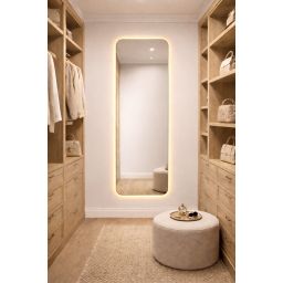 Baltica Design Stone Aura L No Edges Bright lustro LED 150x55 cm z oświetleniem LED bez ramy barwa ciepła