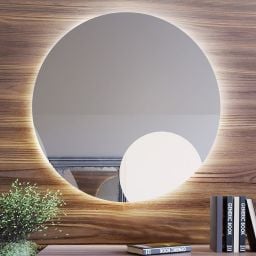 Baltica Design Bright lustro 100x100 cm okrągłe z oświetleniem