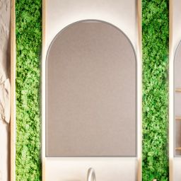 Baltica Design Tiny Border Pastille Cut LED lustro 50x100 cm srebrne barwa neutralna