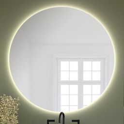 Baltica Design Bright lustro 60x60 cm barwa neutralna z włącznikiem bezdotykowym