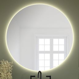 Baltica Design Bright lustro 60x60 cm barwa ciepła z włącznikiem bezdotykowym