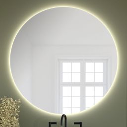 Baltica Design Bright lustro 70x70 cm barwa ciepła z włącznikiem bezdotykowym