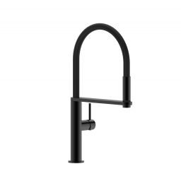 Berg Black Spike bateria kuchenna stojąca z wyciąganą wylewką czarny 130159PH