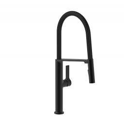 Berg Black Magnetic bateria kuchenna stojąca z wyciąganą wylewką czarny 130380PH