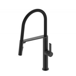 Berg Black Magnetic bateria kuchenna stojąca z wyciąganą wylewką czarny 130380PH