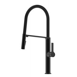 Berg Black Magnetic bateria kuchenna stojąca z wyciąganą wylewką czarny 130380PH