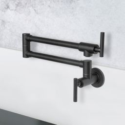 Berg Pot Filler bateria kuchenna ścienna czarny mat 830135B