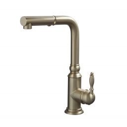 Berg Retro Gold bateria kuchenna stojąca z wyciąganą wylewką stare złoto 830157G