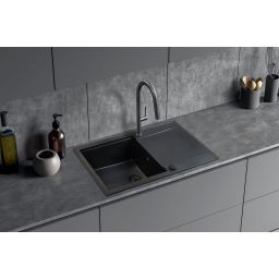 Berg Slim bateria kuchenna stojąca z wyciąganą wylewką gun metal S130336GM