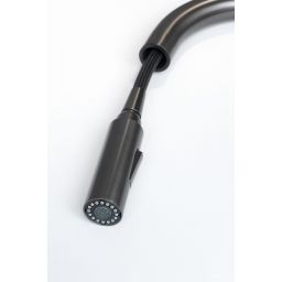 Berg Slim bateria kuchenna stojąca z wyciąganą wylewką gun metal S130336GM