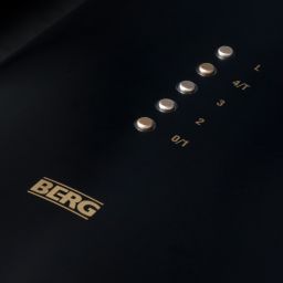 Berg Floyd Premium Gold okap kuchenny 39 cm ścienny czarny-złoty FLOOPOKSBG3901
